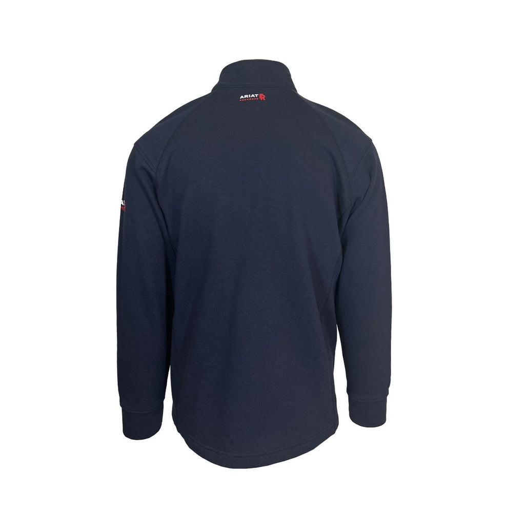 Ariat FR Men's Navy Hoodie 1/4 Zip Pullover Sweatshirt (S66)