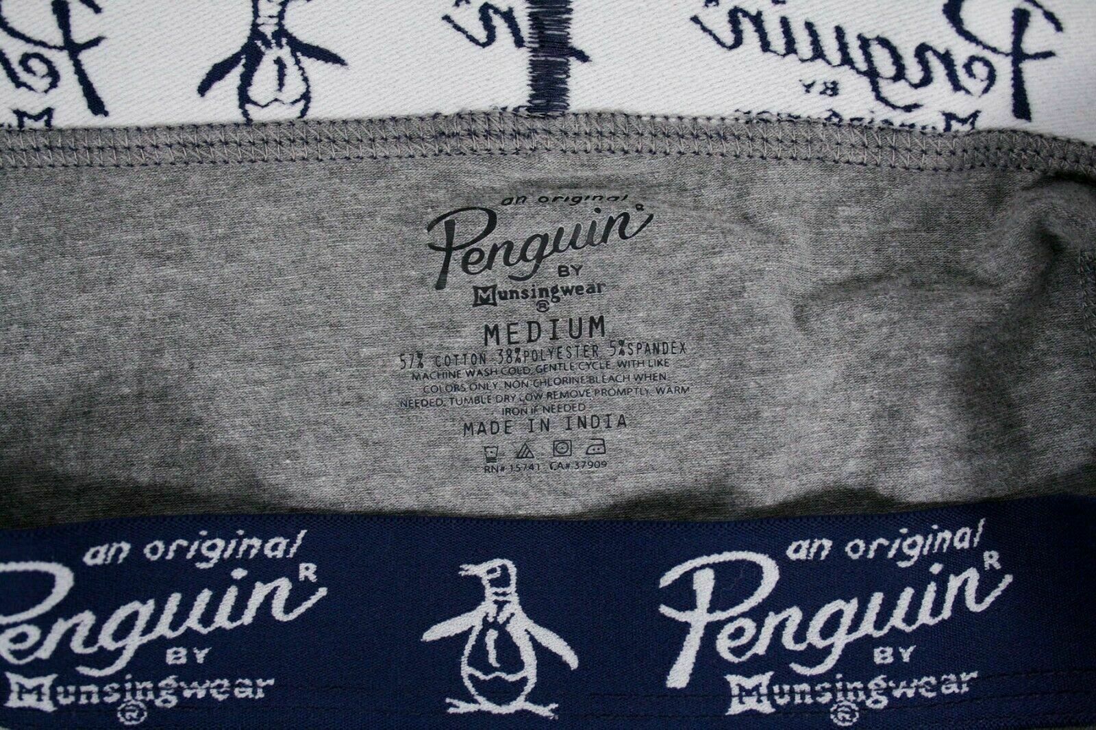 Original Penguin Men's Grey Open Fly Boxer Brief (S01A)