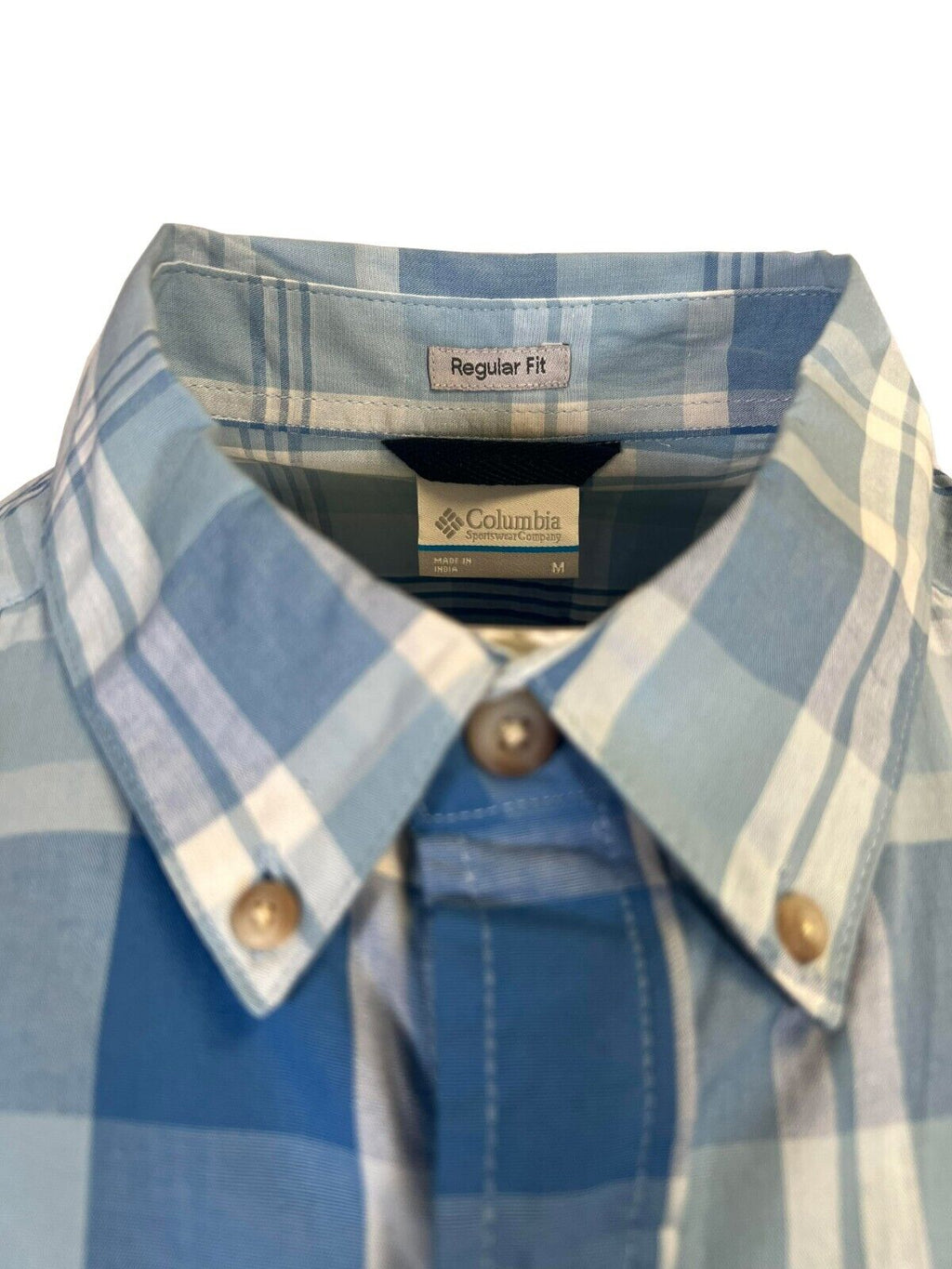 Columbia Men's Ripple Blue Multi Plaid Rapid Rivers II Short Sleeve Shirt (429)