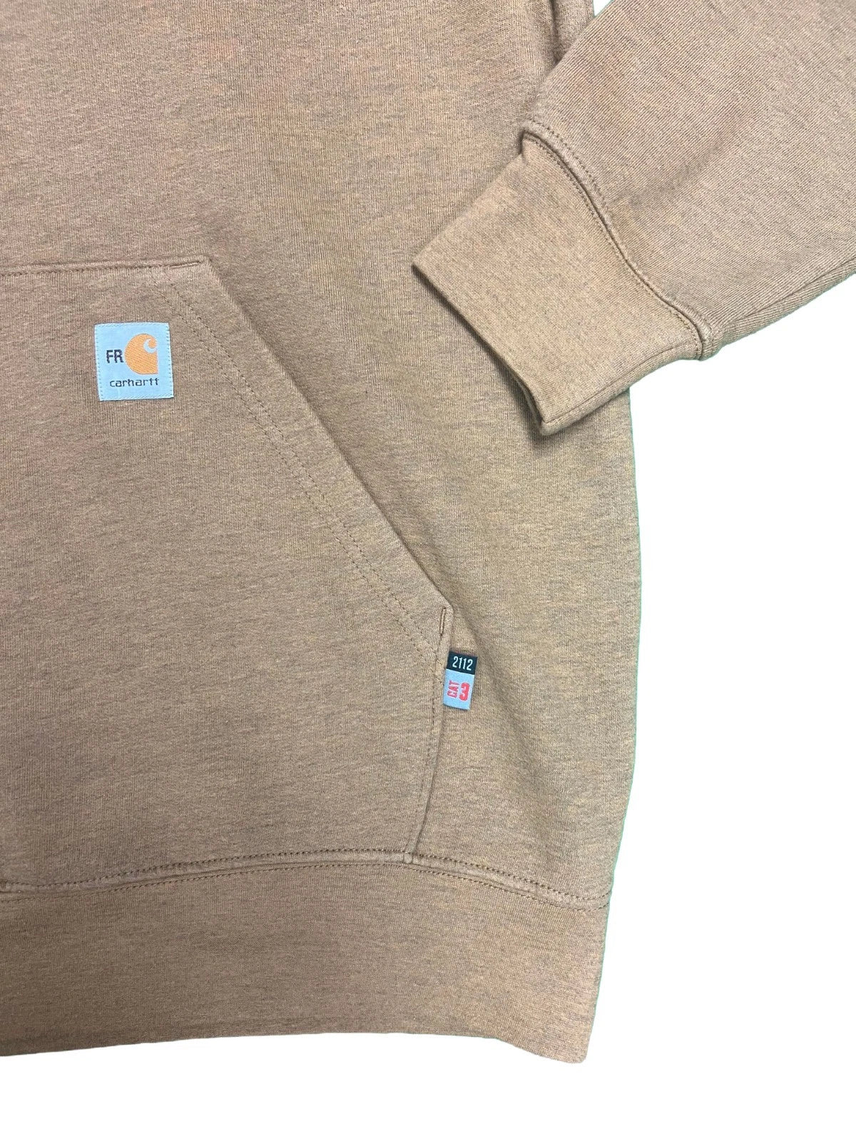 Carhartt FR Men's Brown Sweatshirt Force Midweight Hooded Pullover (S45)