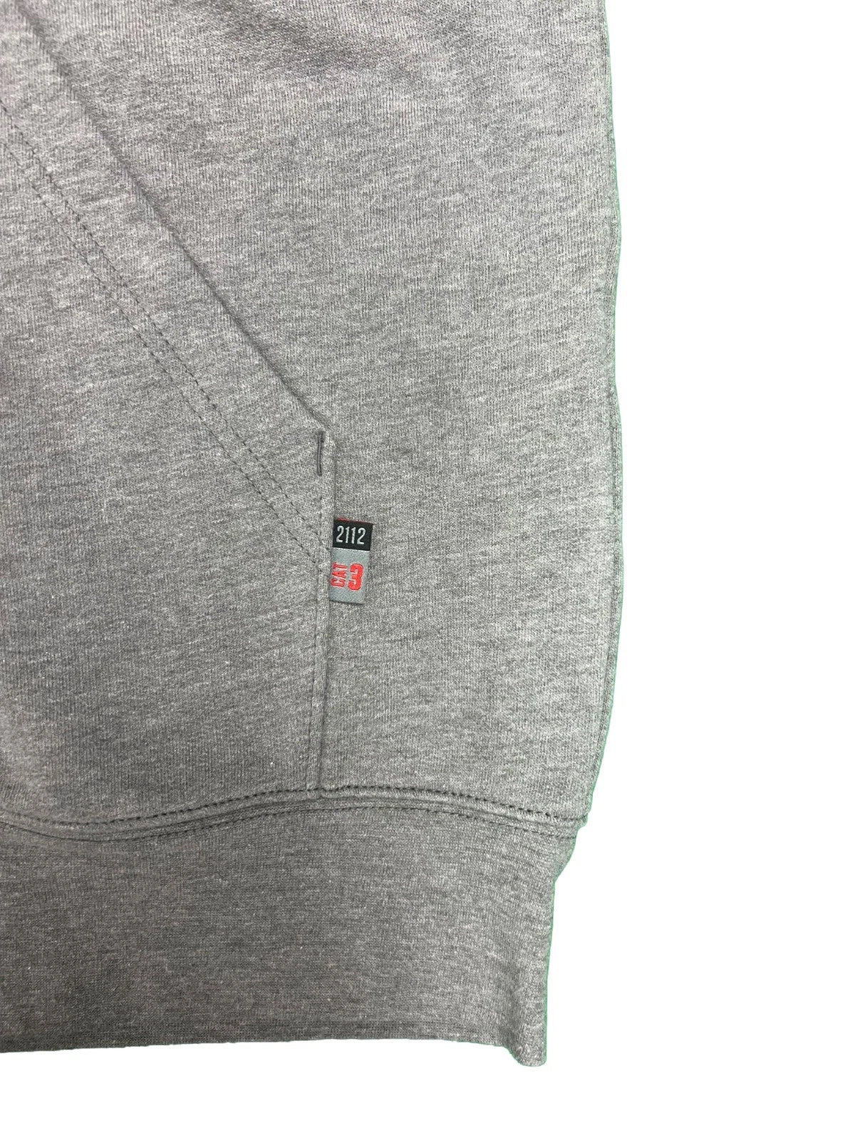 Carhartt FR Men's Grey Sweatshirt Midweight Hooded Zip Front (S41)