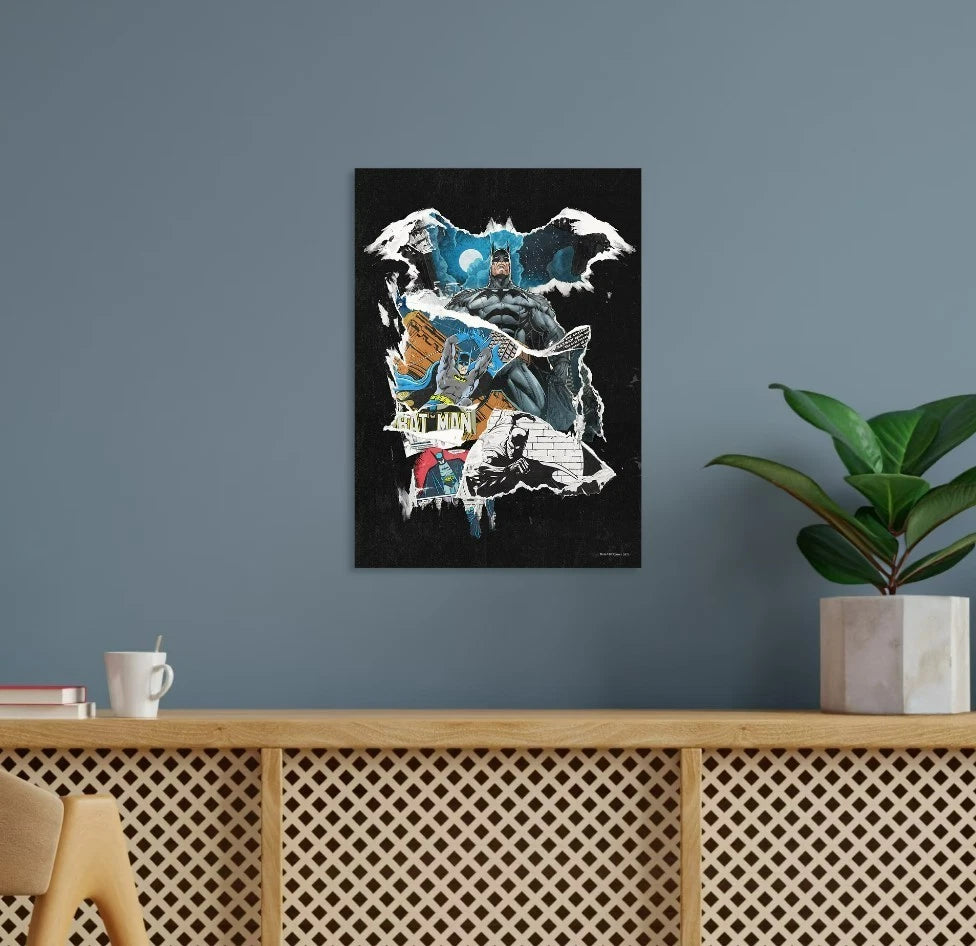 Dc Comics Batman 80th Anniversary Framed Canvas Wall Art - 23.5" x 17"