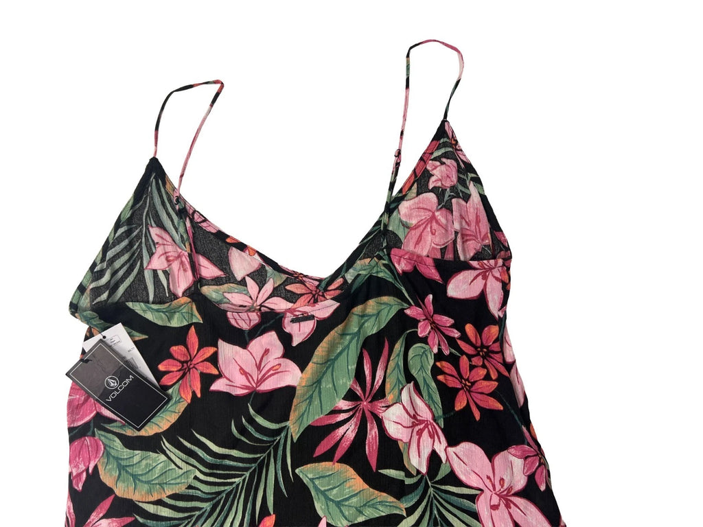 Volcom Women's Multi Color Dress - Boss Beach Lightweight Soft (S02)