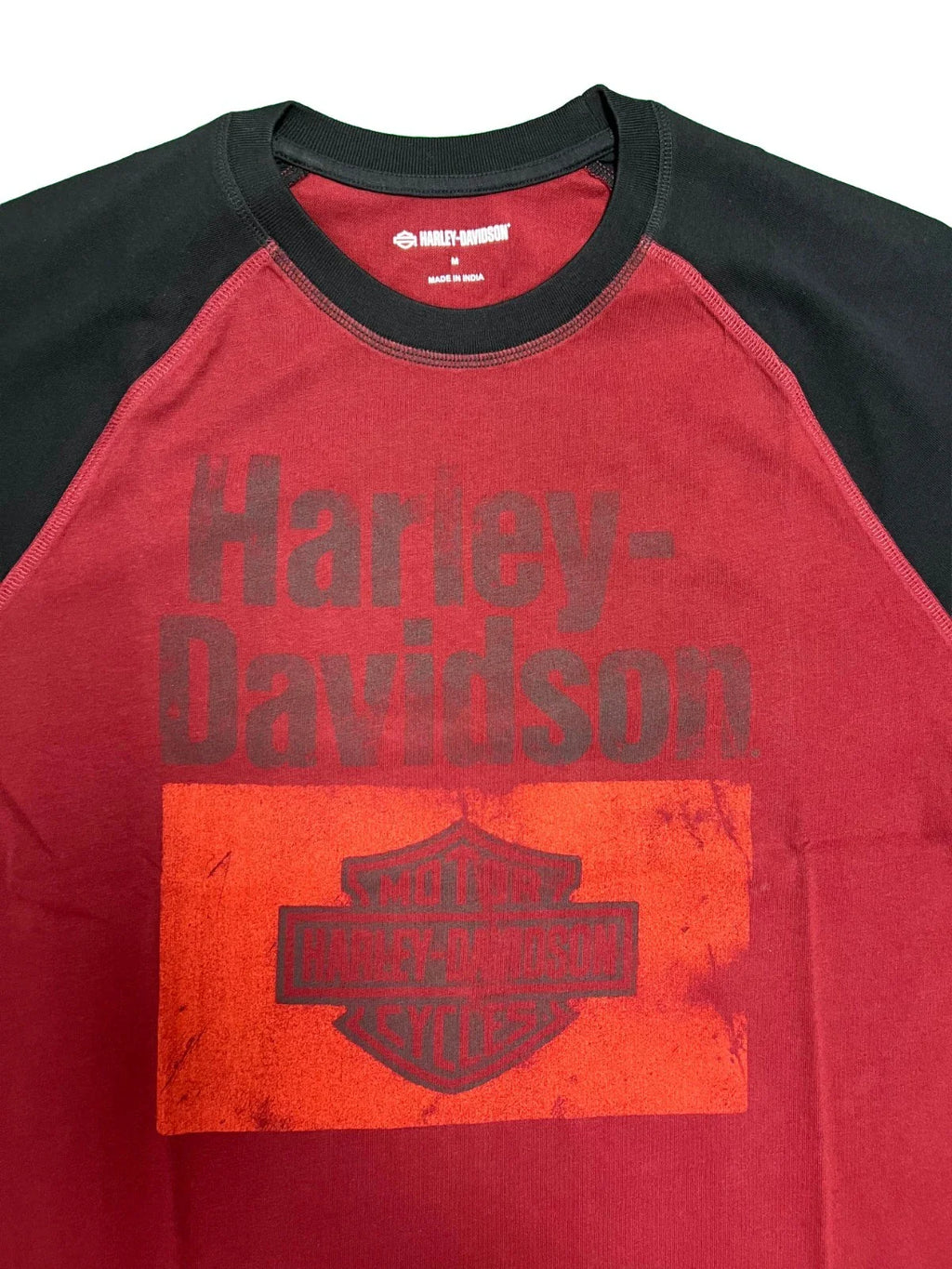 HD Branded  Men's T-Shirt Colorblock Raglan Sleeve Graphic Tee (S116)