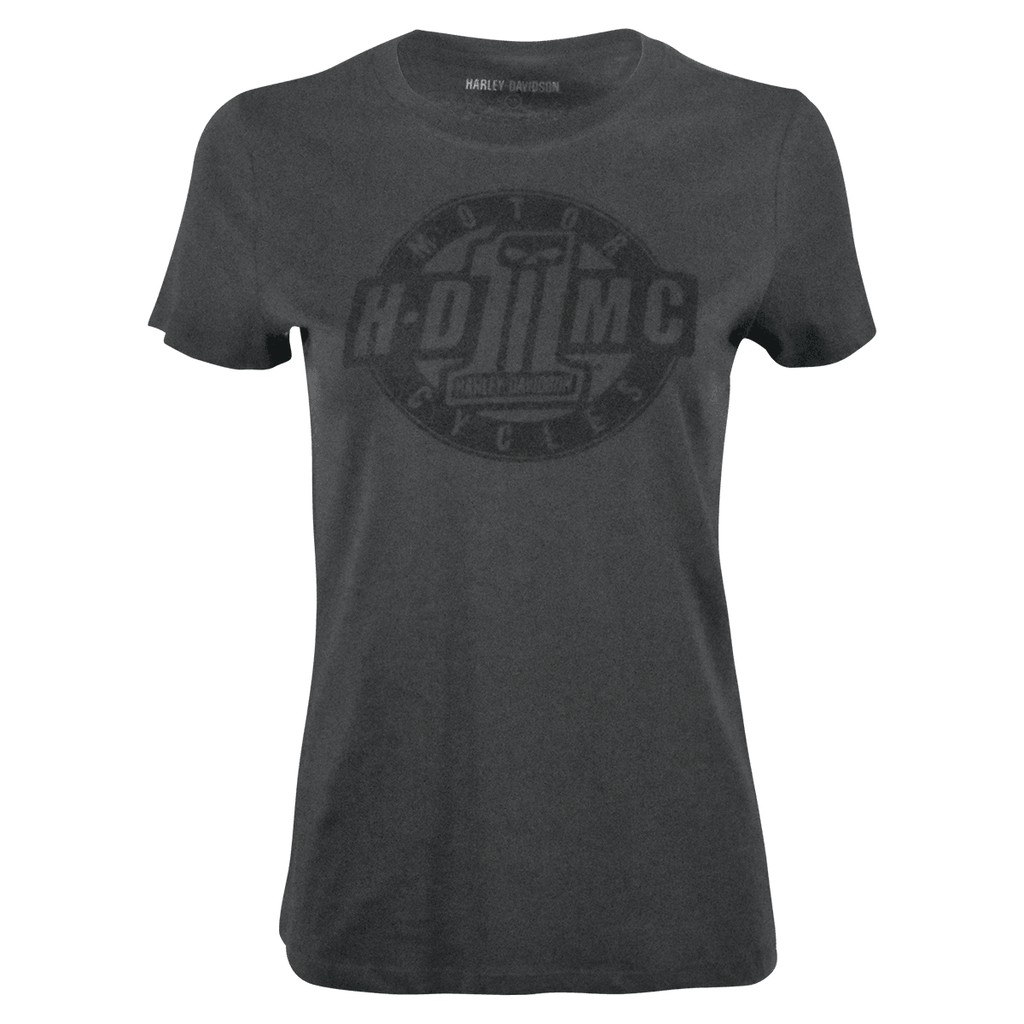 HD Branded Women's T-Shirt Charcoal HDMC #1 Short Sleeve (S01)