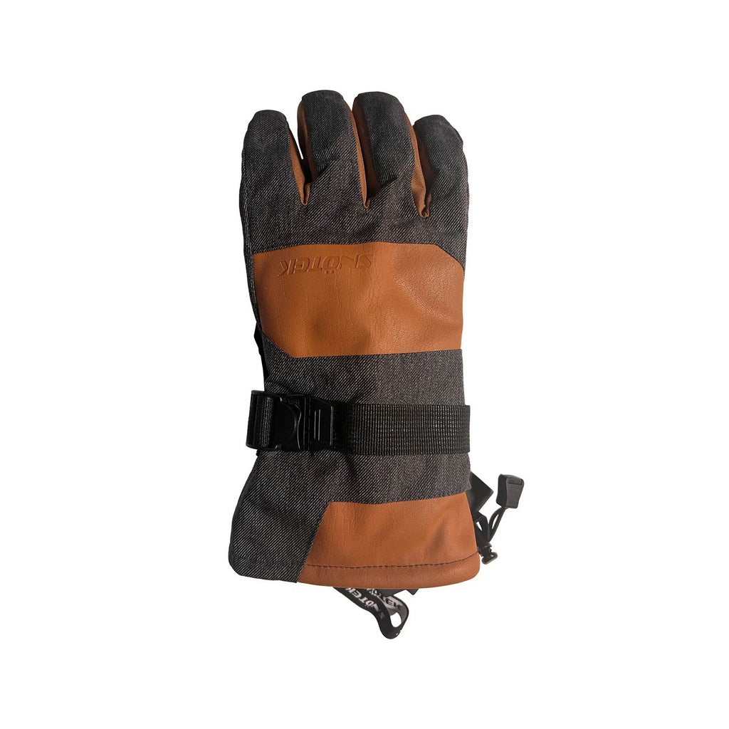 Snotek Men's Dark Tan Gloves - Weatherpoof ST216 Winter Glove 2 Pack (S09)