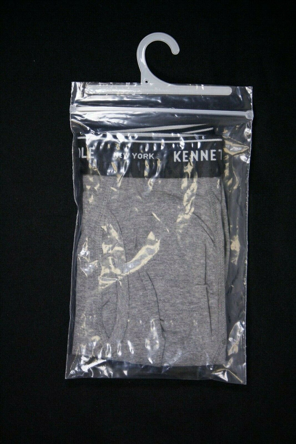 Kenneth Cole Men's New York 1 Pack Black Band Dark HTH Grey Boxer Brief (S02)