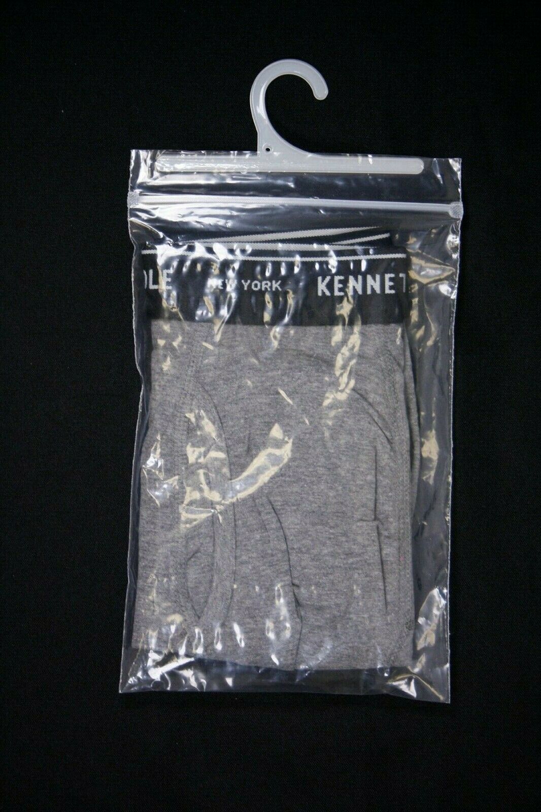 Kenneth Cole Men's New York 1 Pack Black Band Dark HTH Grey Boxer Brief (S02)