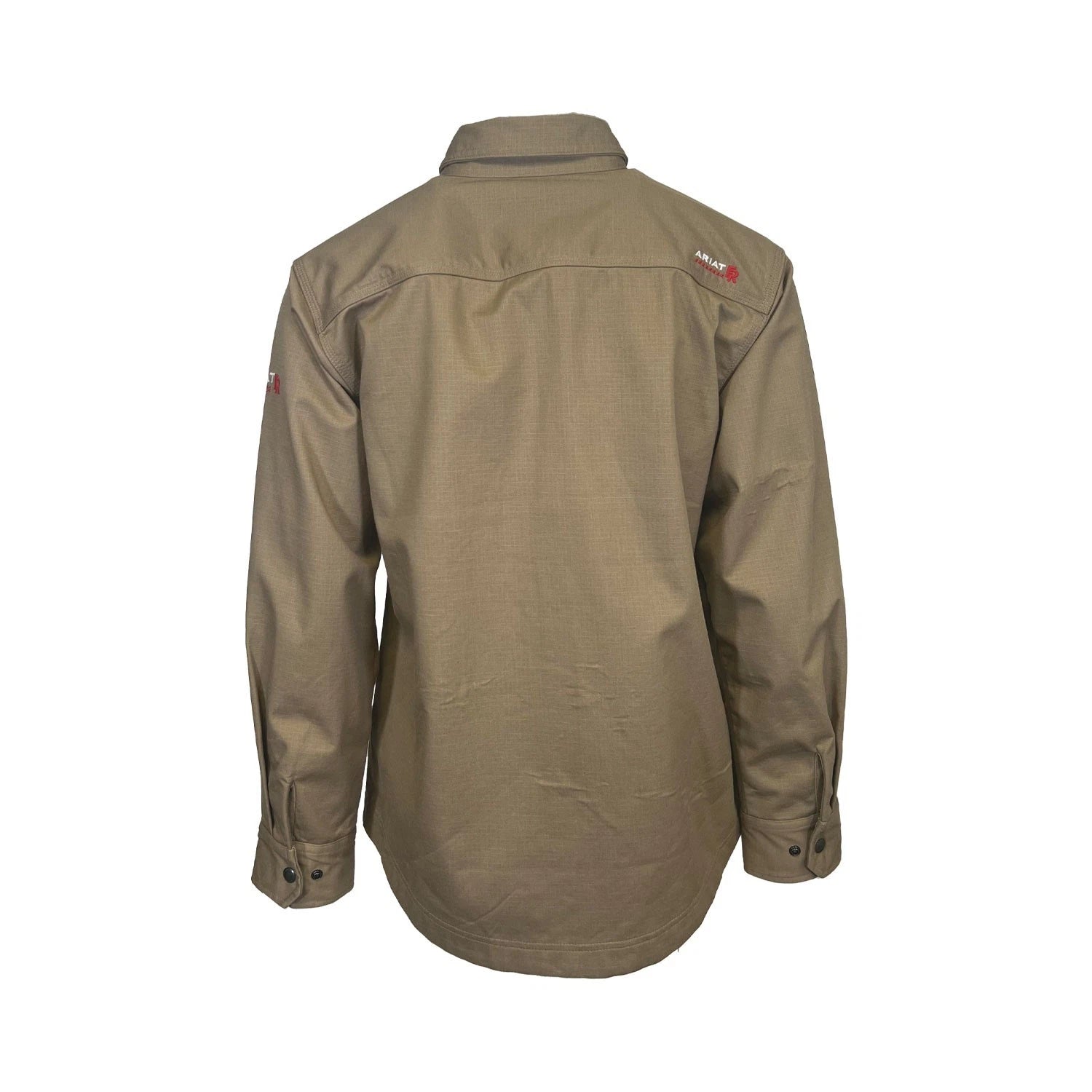 Ariat FR Men's Khaki Shirt Ripstop Softshell Flame Resistant Long Sleeve (S57)