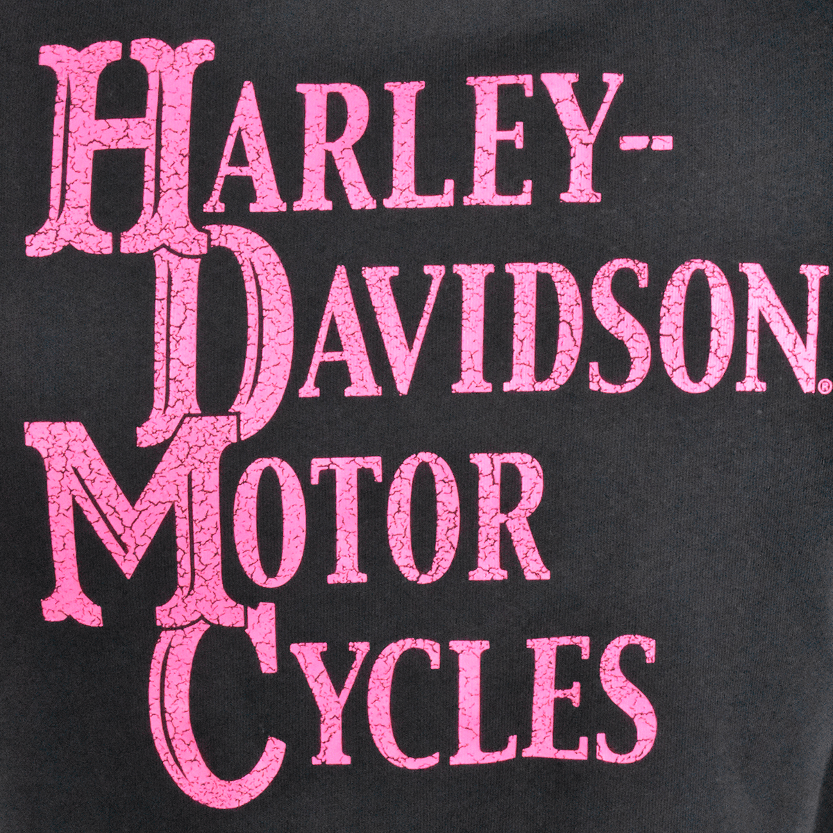 HD Branded Women's Black Pink Logo Graphic Print Short Sleeve Tee (S16)
