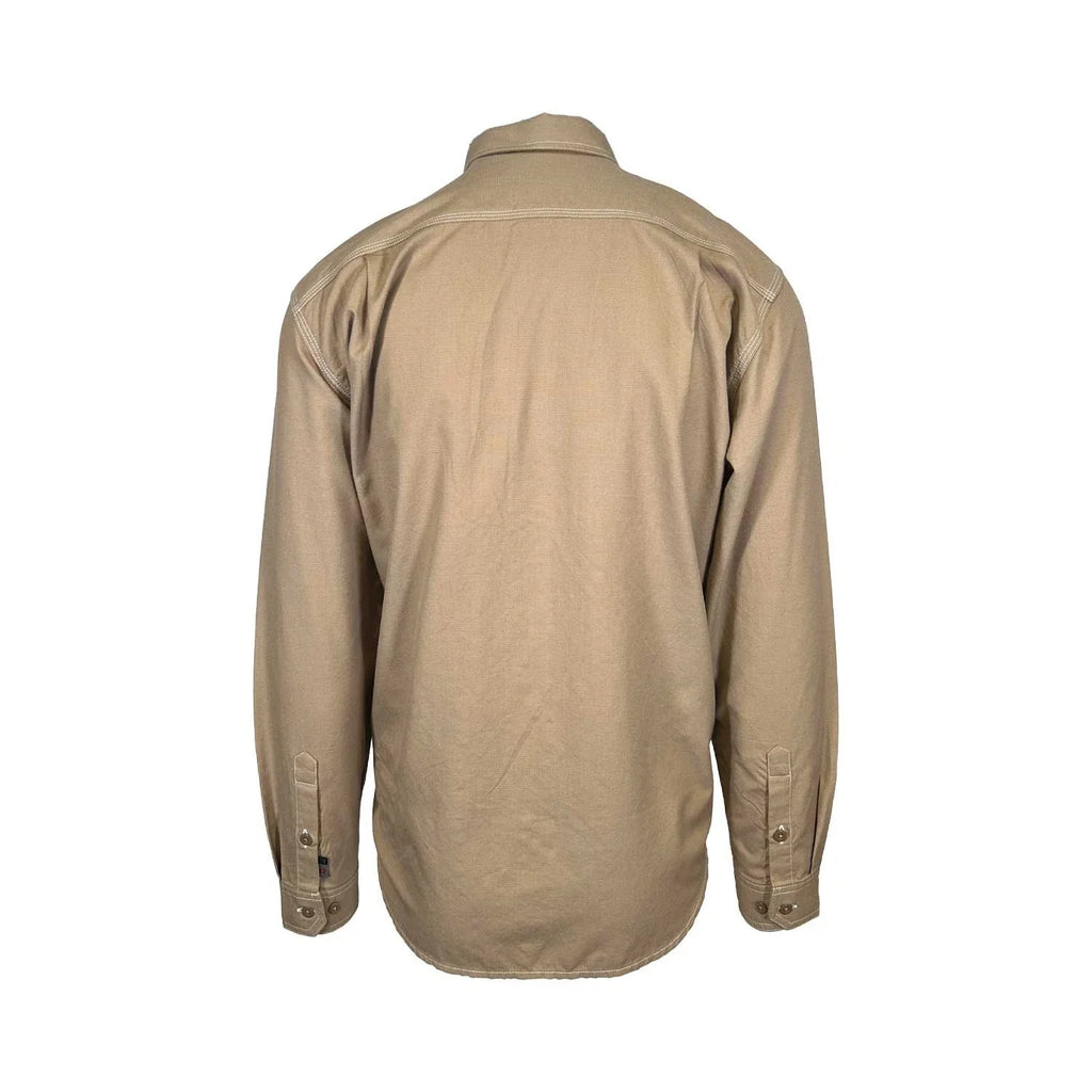 Carhartt FR Men's Dark Khaki Shirt Flame Resistant Long Sleeve Lightweight (S04
