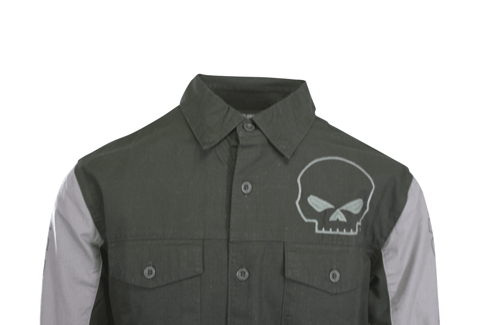 HD Branded Men's Shirt Black Beauty Willie G Skull Viper L/S (S63)