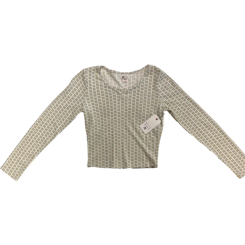Billabong Women's Mason Blue Top - Reese Floral L/S (S03)