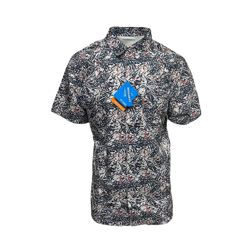 Columbia Men's Nocturnal / Marlin Palms Shirt PFG Super Slack Tide S/S (906)