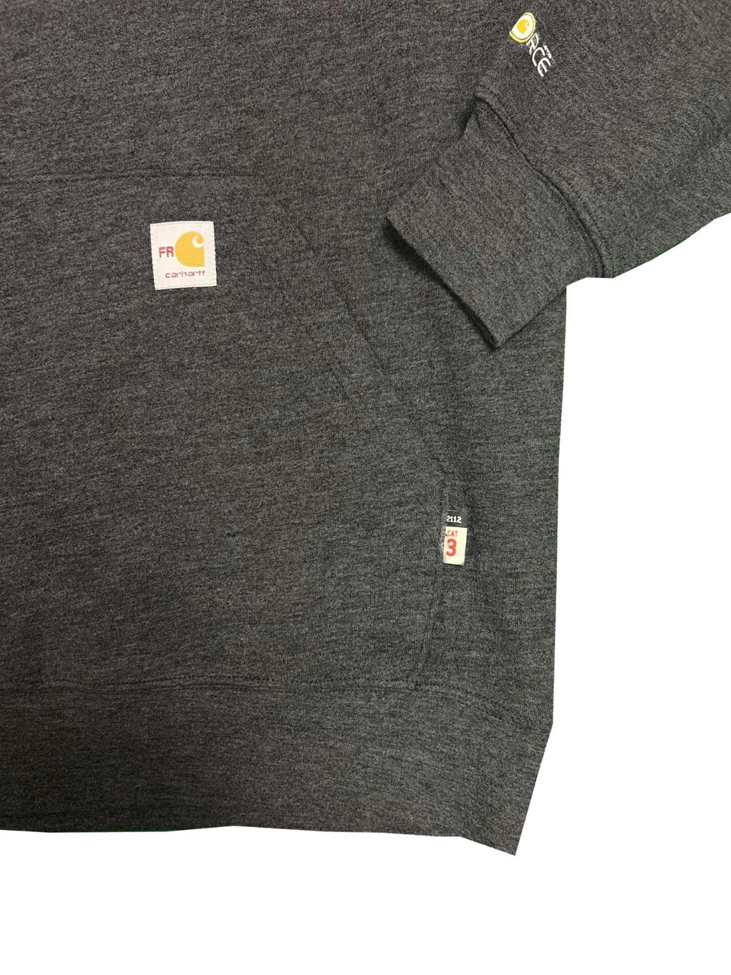 Carhartt FR Men's Carbon Heather Sweatshirt Midweight Hooded Pullover (S43)