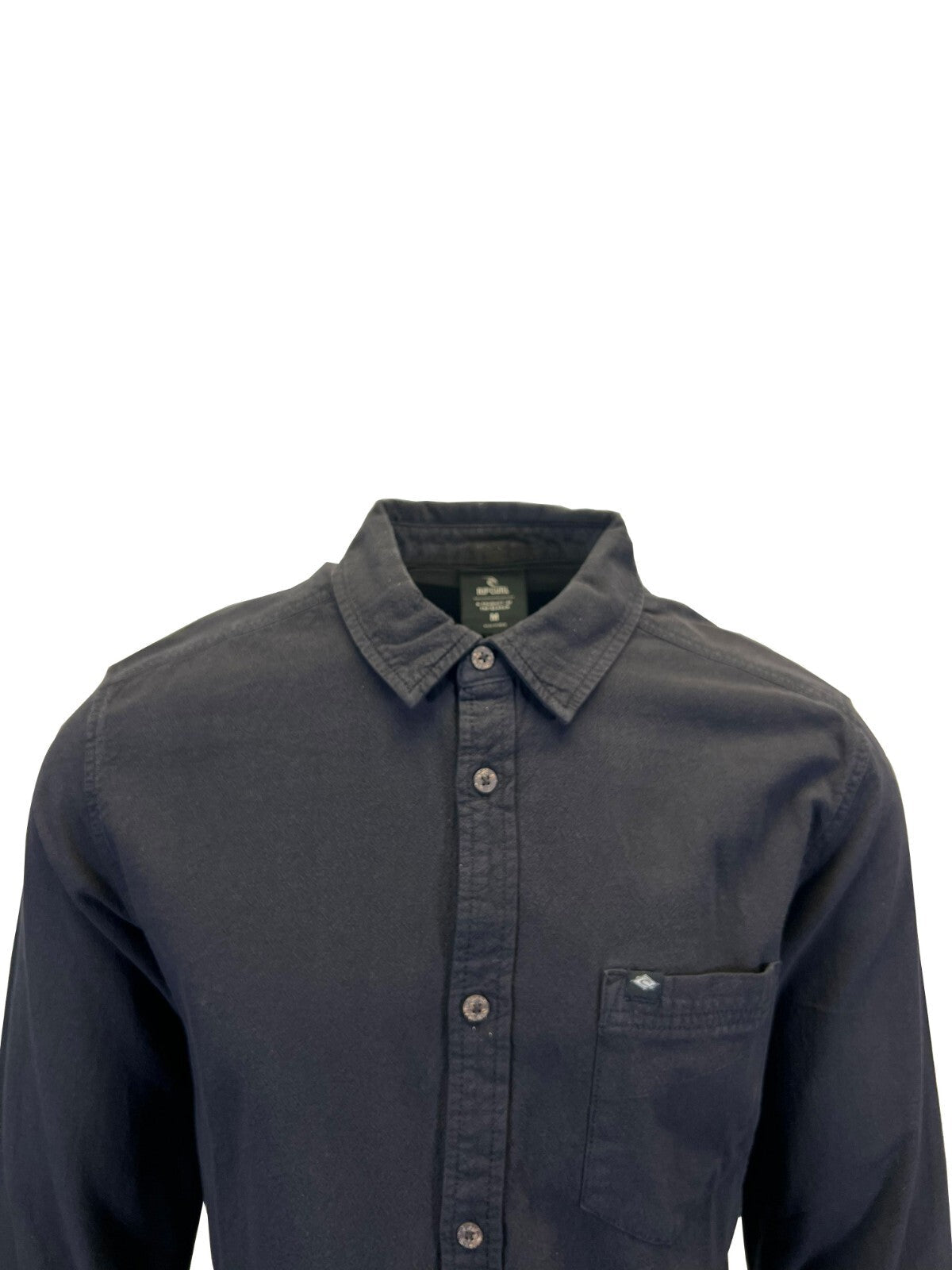 Rip Curl Men's Black Shirt Classic Surf Washed Long Sleeve (S17)