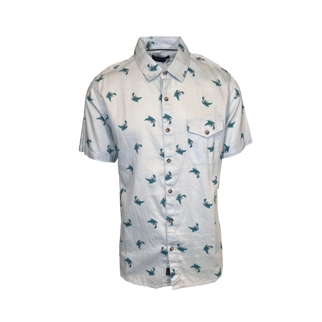 Rumors Men's Printed Shirt - Blue Tonal & Purple Striped 2 Pack S/S (S04 + S05)