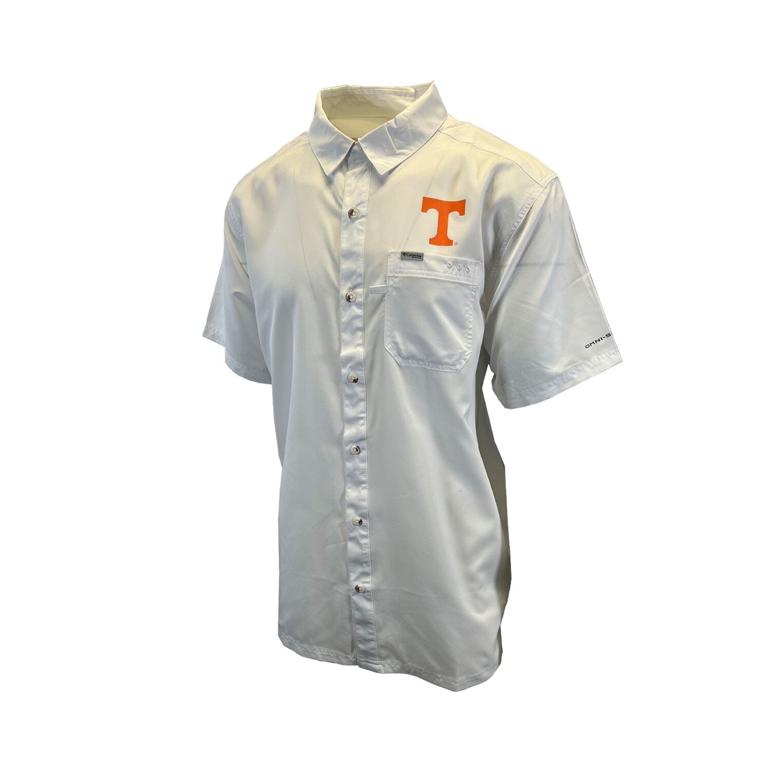 Columbia Men's White Shirt Tennessee Volunteers PFG Slack Tide Omni-Shade (335)