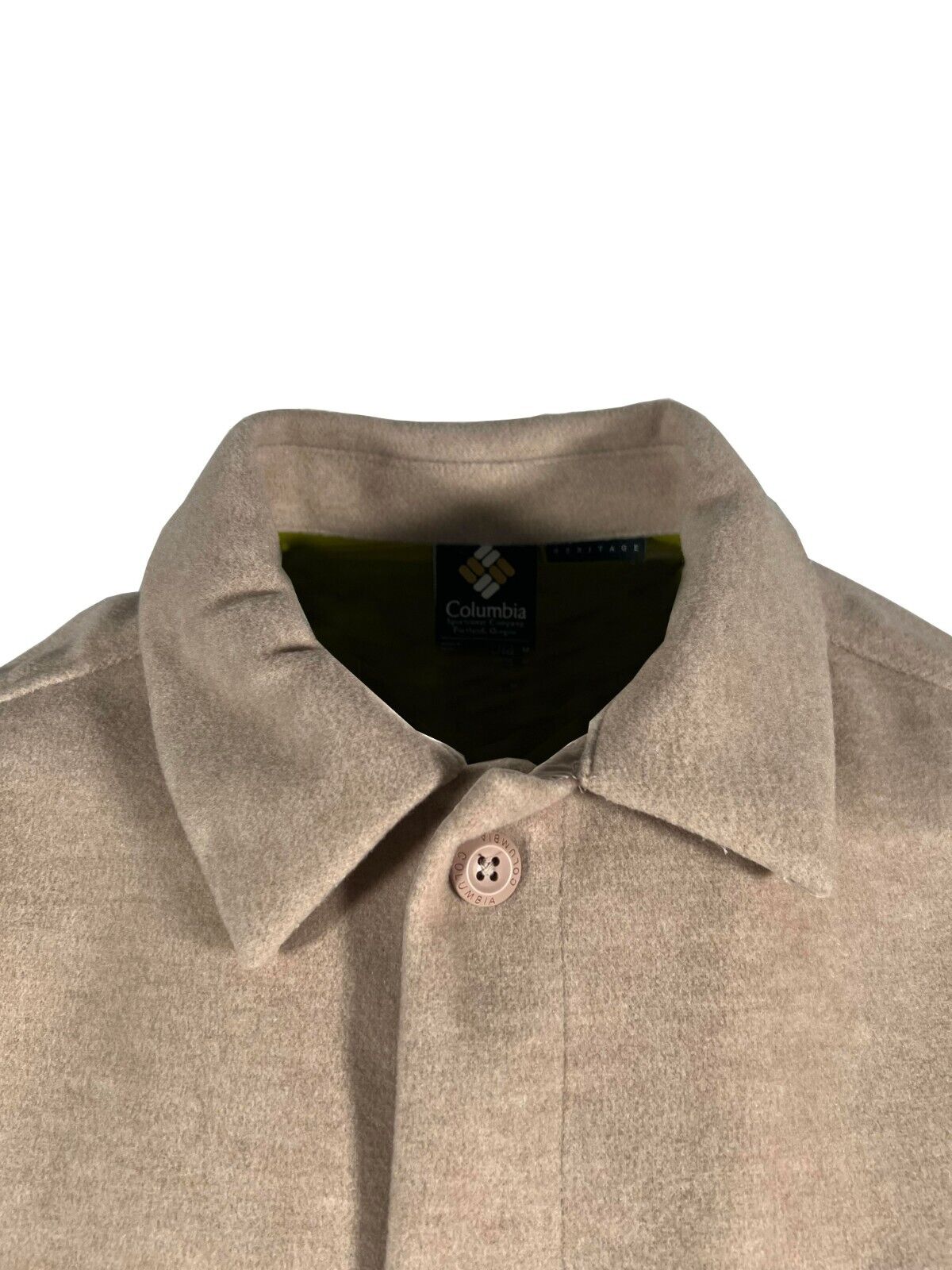 Columbia Men's Shirt Jacket Wallowa L/S- Crushed Clay | Black | Python Green