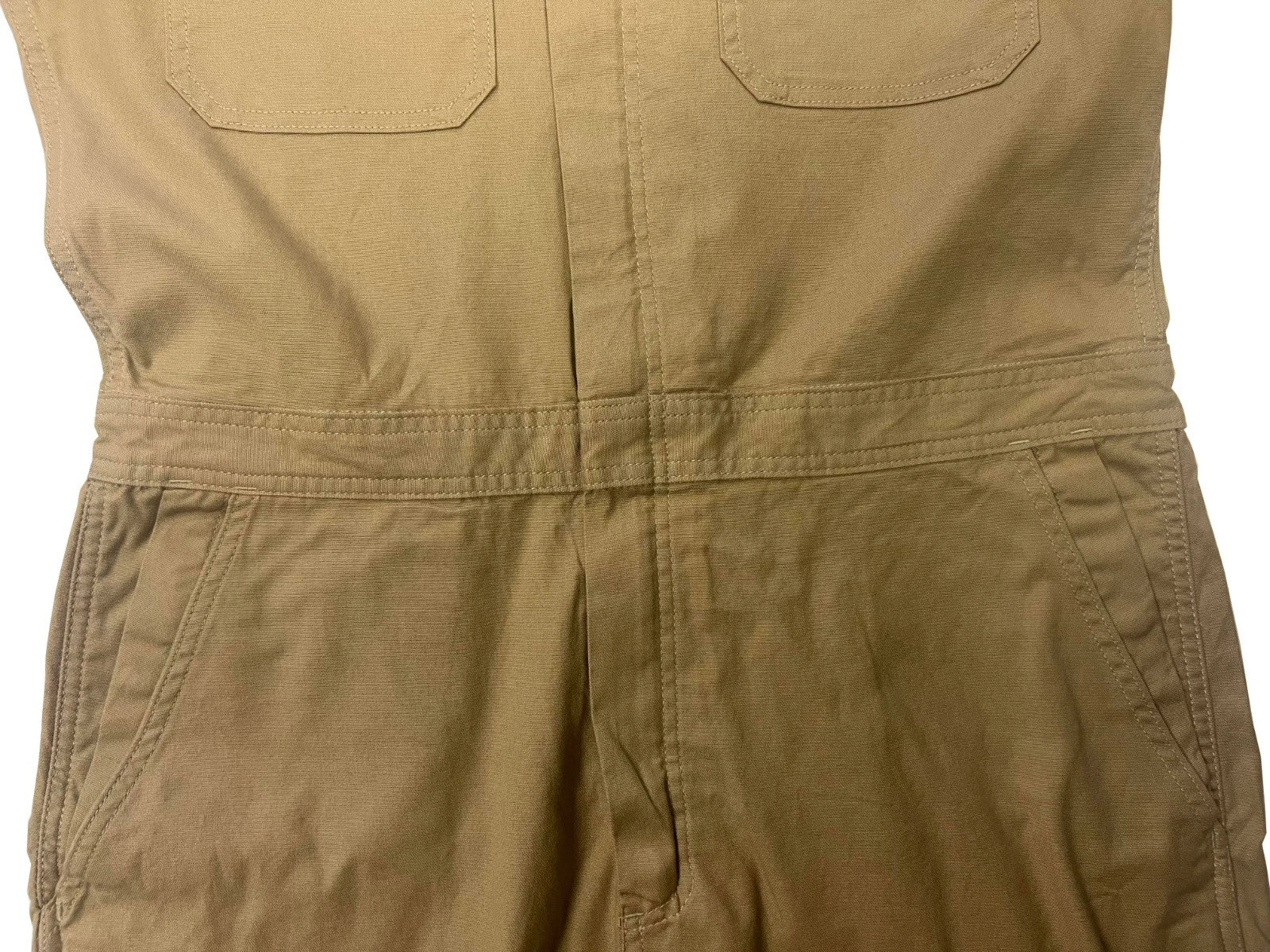 Carhartt Men's Khaki Coveralls Rugged Flex Stretch Technology Canvas (S04)