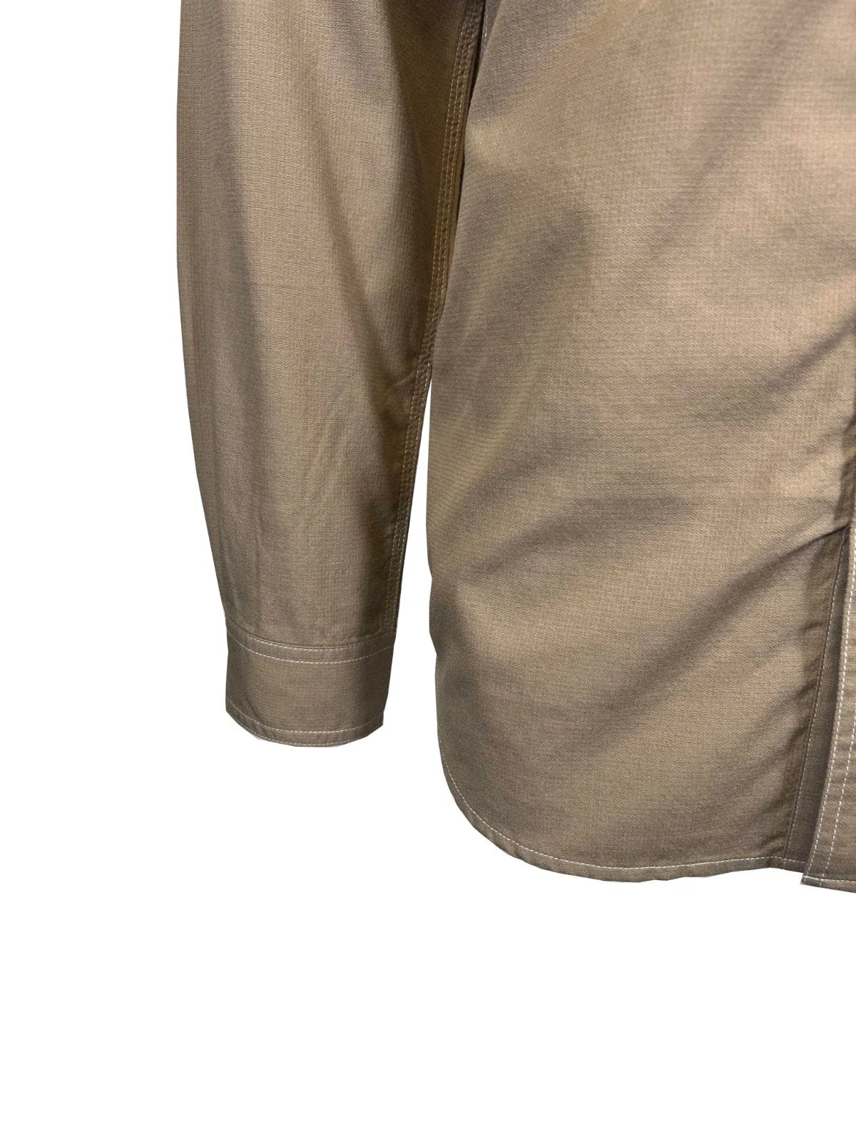 Carhartt FR Men's Dark Khaki Shirt Flame Resistant Long Sleeve Lightweight (S04