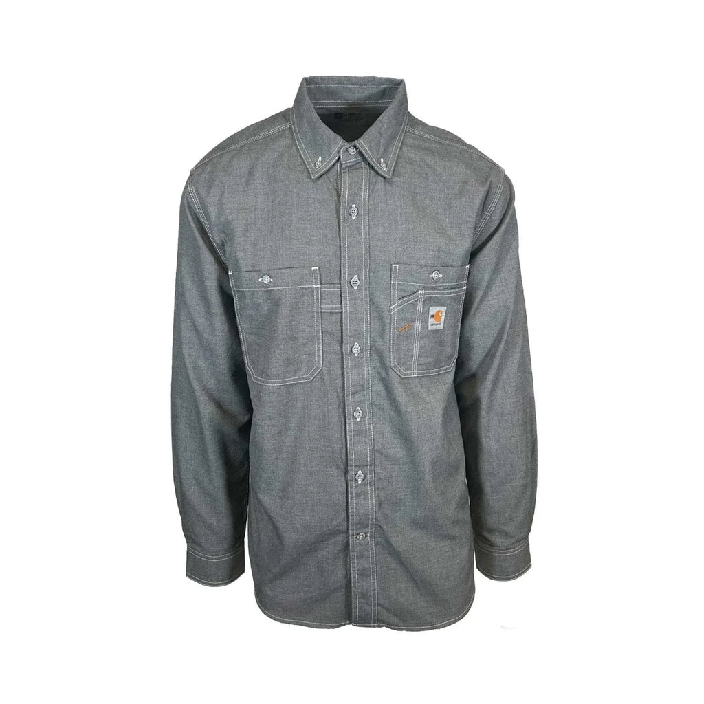 Carhartt FR Men's Grey Shirt Flame Resistant Long Sleeve Lightweight (S01)