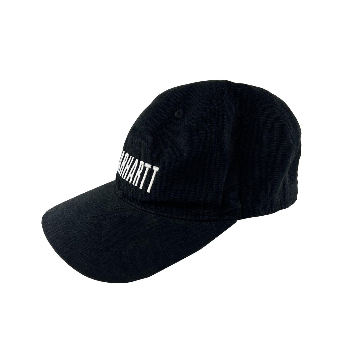 Carhartt Black Canvas Cap FastDry Comfort Block Letters (S07)