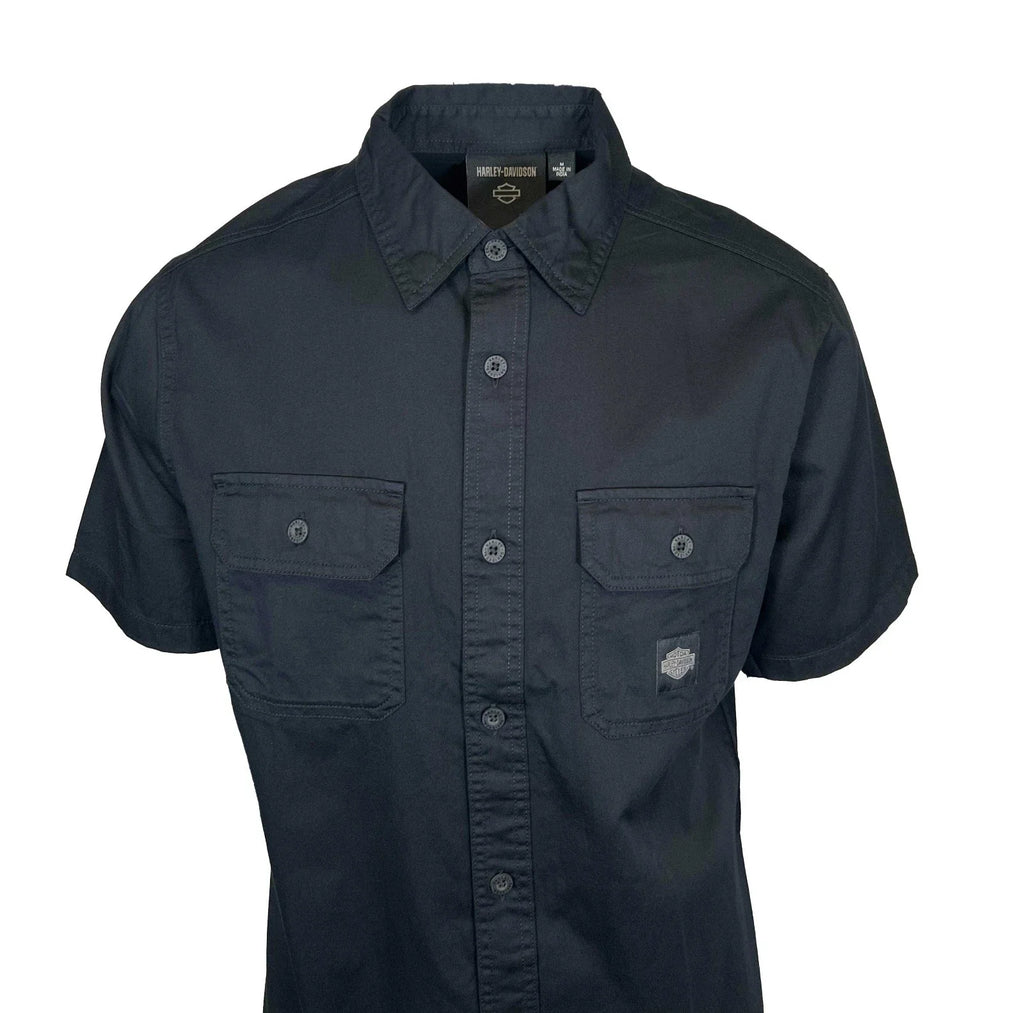 HD Branded  Men's Black Shirt Rising Eagle S/S Retro Eagle Print (348)