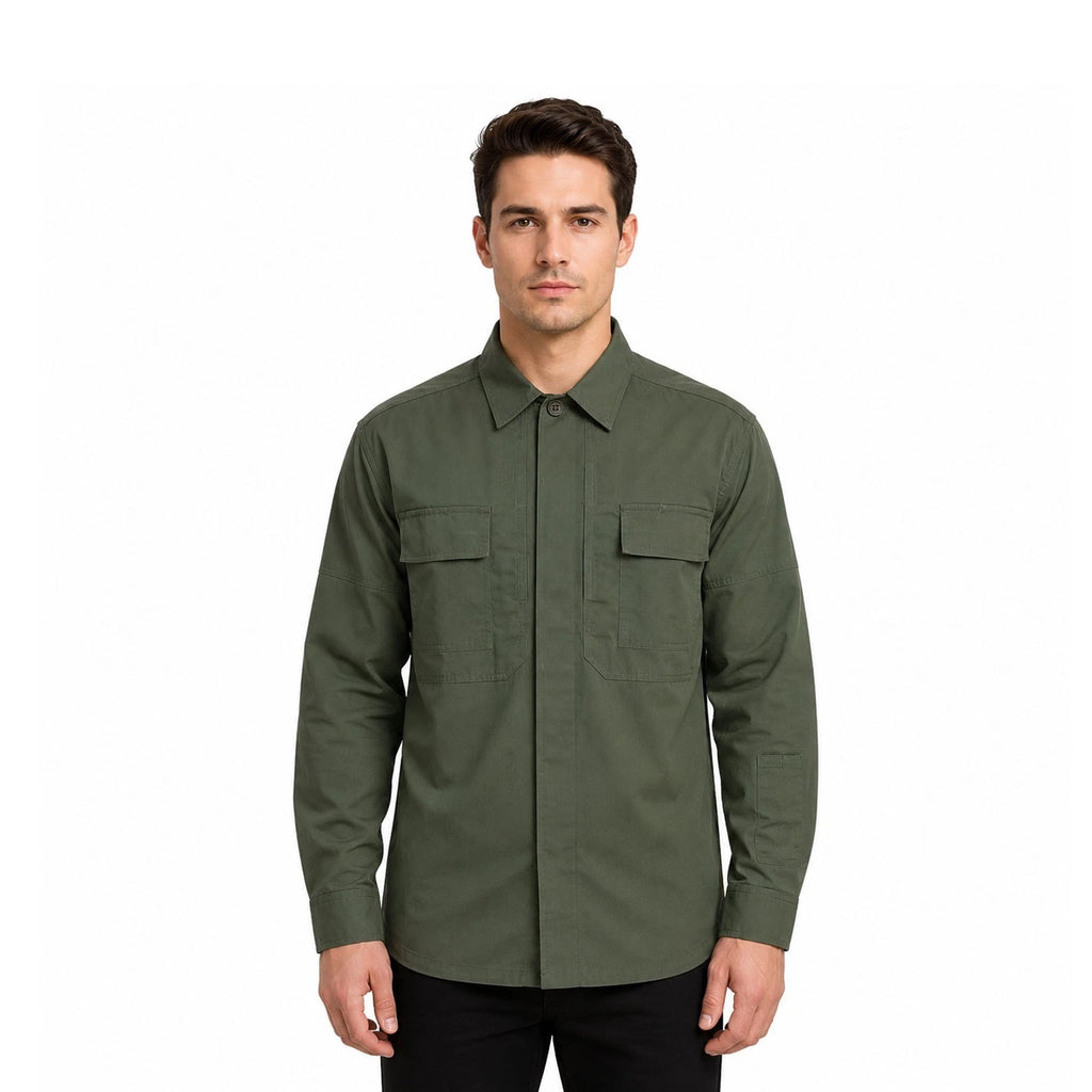 5.11 Tactical Men's Green Shirt Flexlite Pro Long Sleeve (S04)
