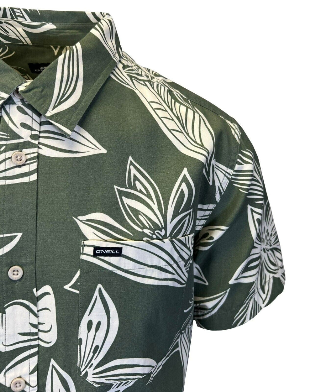O'Neill Men's Shirt Shoreside Short Sleeve Printed Flowers Shirt