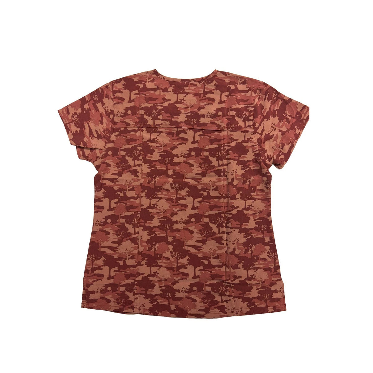 Carhartt Women's Terracotta Camouflage Scrub - V-Neck Chest Pocket Top (S49)