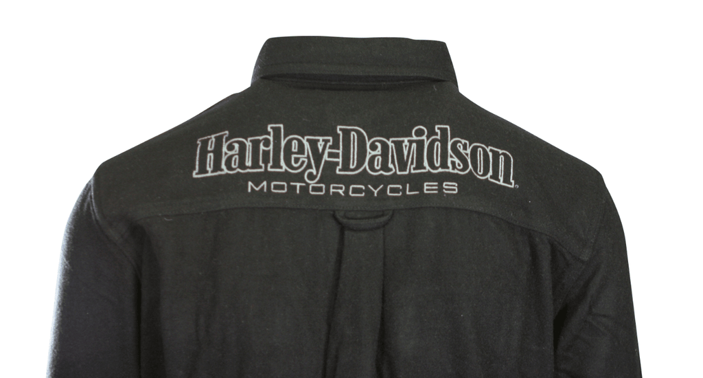 HD Branded Men's Shirt Black Beauty Shadow Long Sleeve Woven (S61)