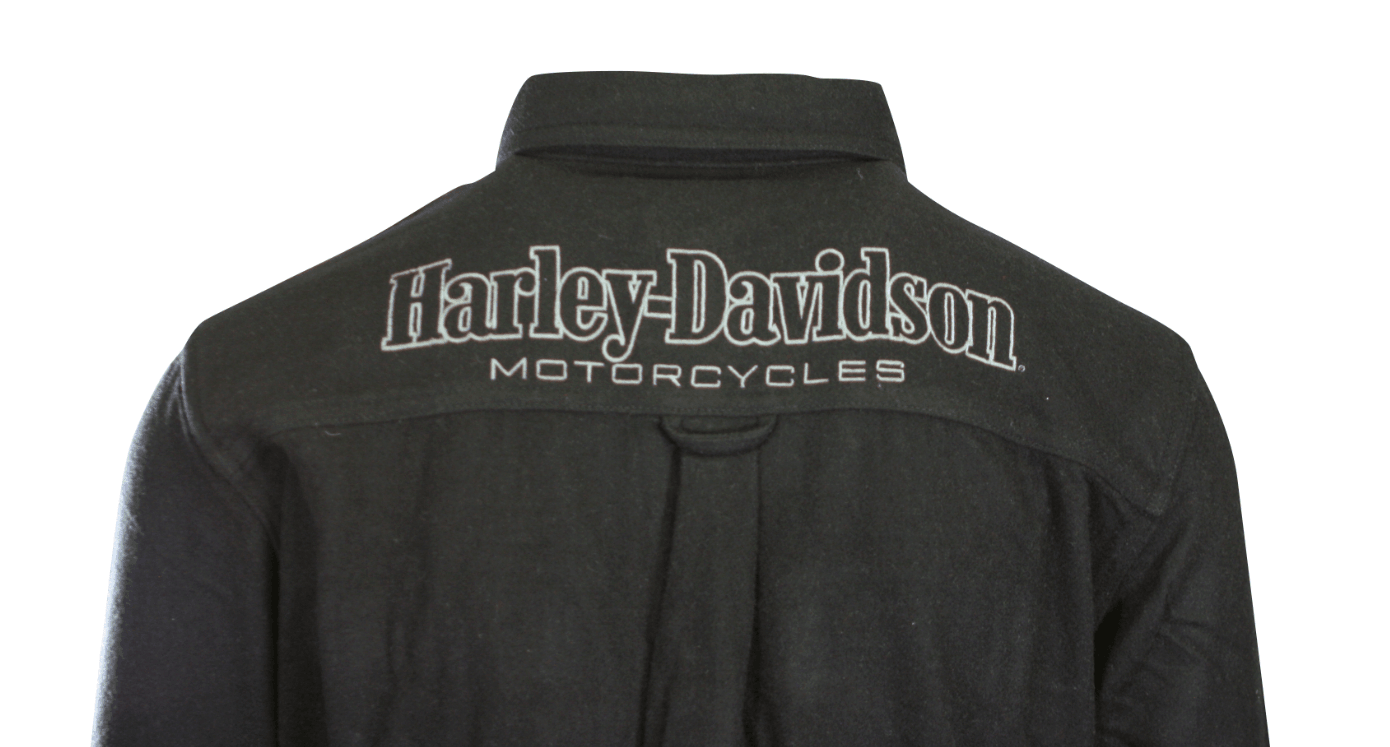 HD Branded Men's Shirt Black Beauty Shadow Long Sleeve Woven (S61)