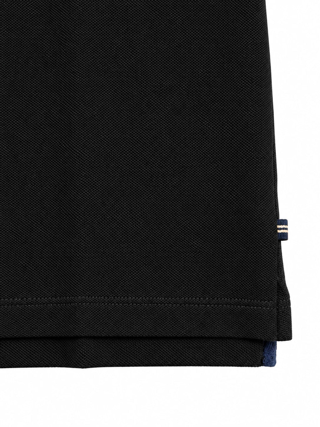 Nautica Men's True Black T-Shirt - Solid Deck Polo Tee S/S (S19)