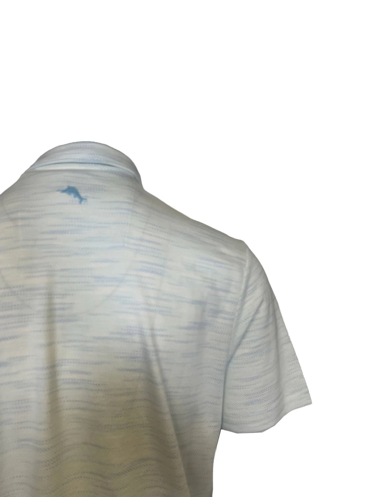 Tommy Bahama Men's Air Blue T-Shirt Ocean Sails Knit Polo 3 Buttons S/S (S62)