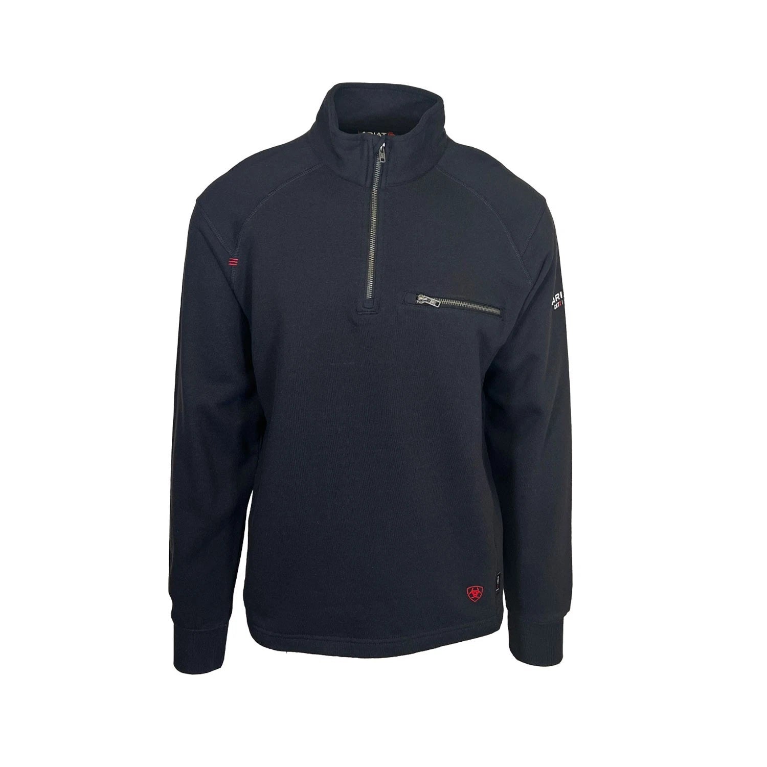 Ariat FR Men's Black Hoodie 1/4 Zip Pullover Sweatshirt (S73)