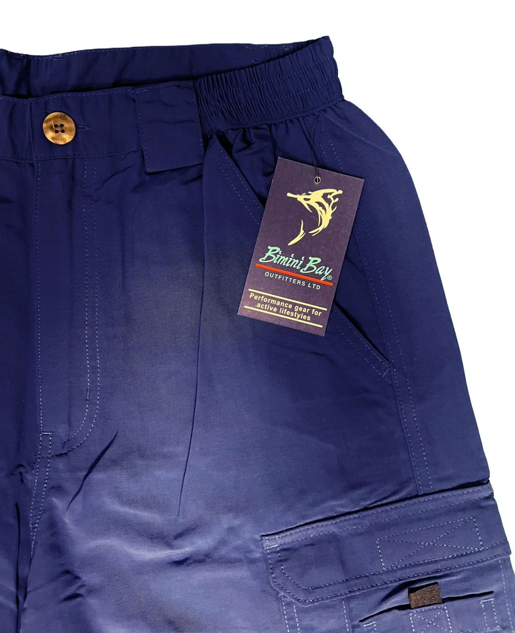 Bimini Bay Outfitters Men's Navy Blue Short Boca Grande II Fishing (S06)