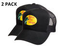 Bass Pro Shops Trucker Cap Black Mesh Snapback Outdoor Hat - 2 Pack (S01)