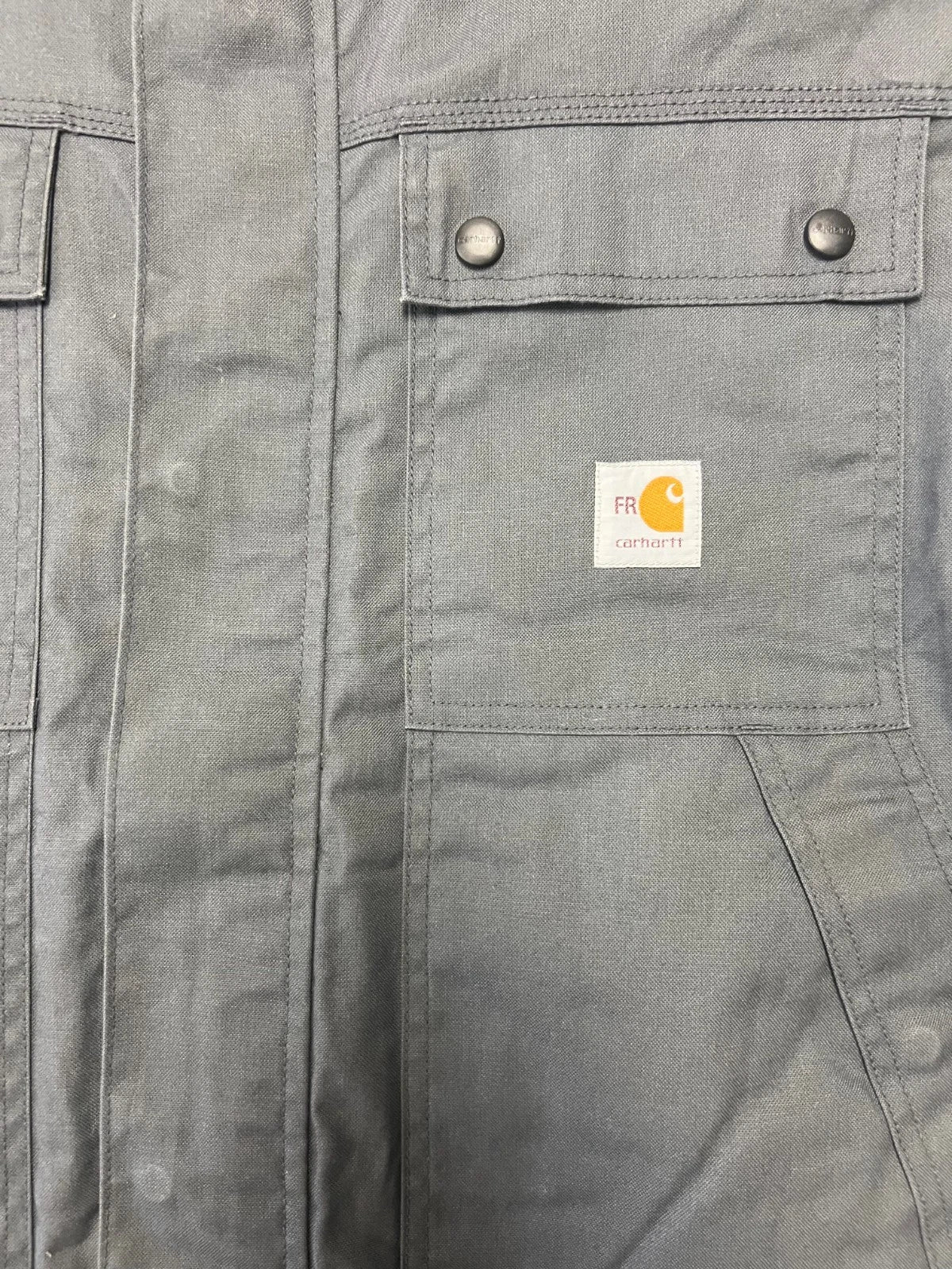 Carhartt FR Men's Grey Coat Flame Resistant Full Swing Quick Duck Jacket (S56)
