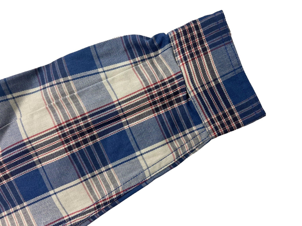 Carhartt FR Men’s Blue & White Plaid Shirt Rugged Flex Workwear L/S CAT 2 (S373)