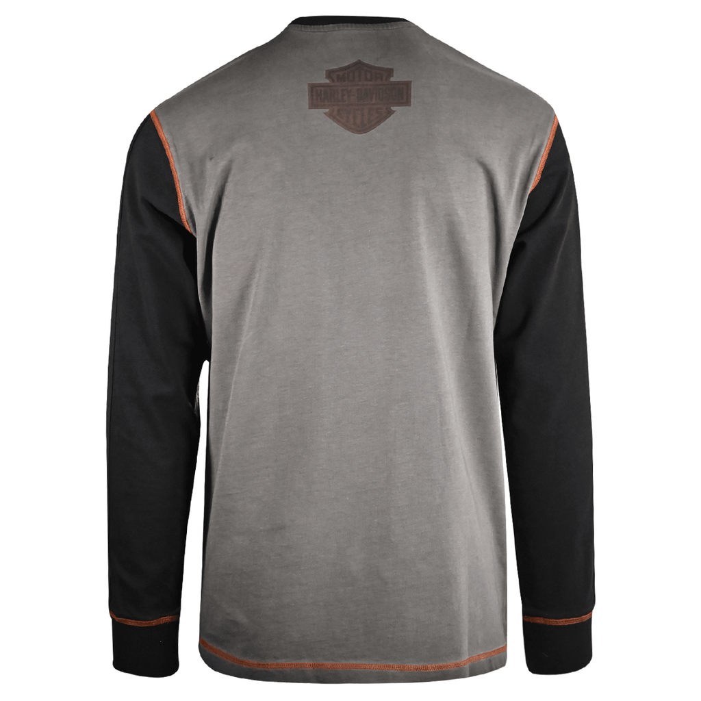 HD Branded Men's T-Shirt Block Letters Graphic Long Sleeve (S65)