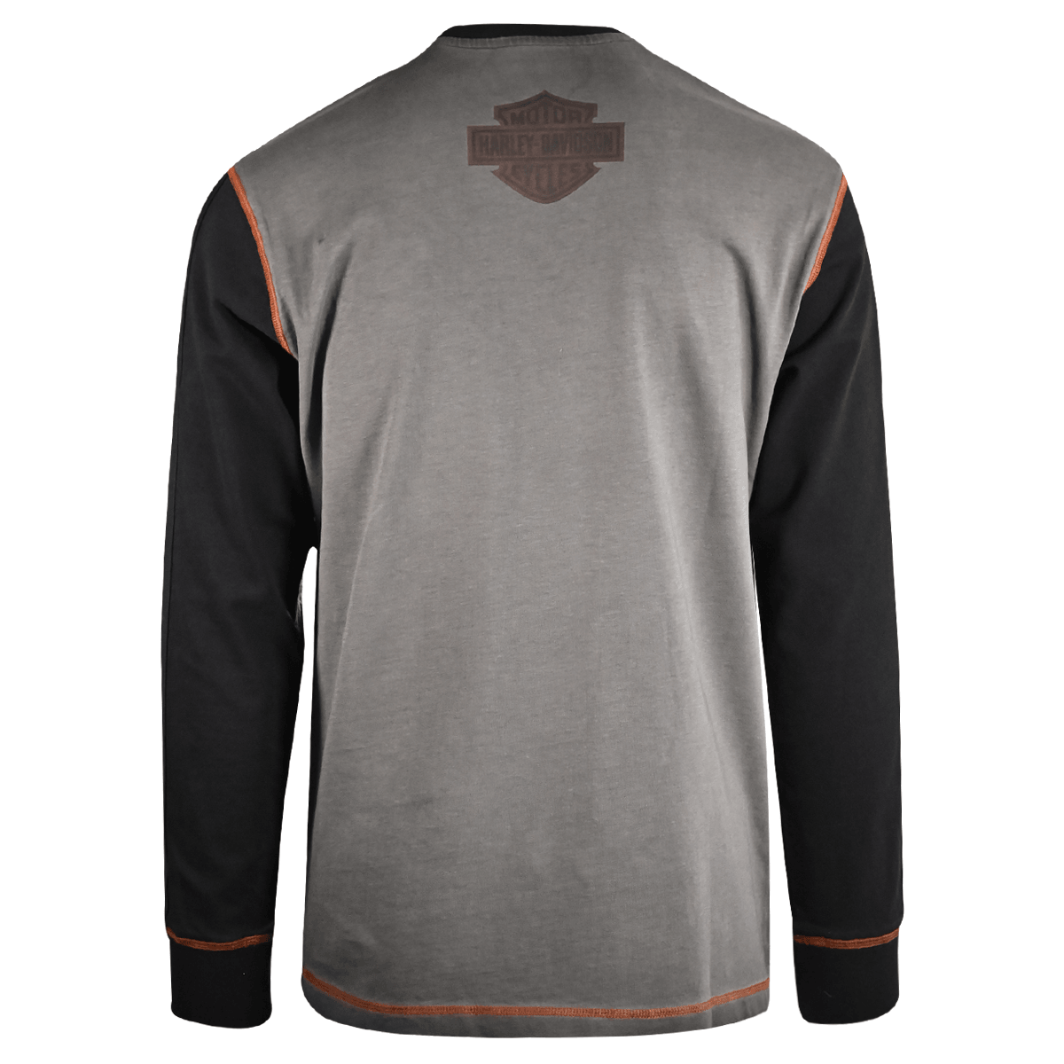 HD Branded Men's T-Shirt Block Letters Graphic Long Sleeve (S65)