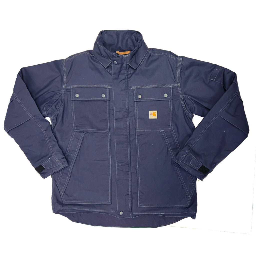 Carhartt FR Men's Navy Full Swing Quick Duck Coat L/S (S54)