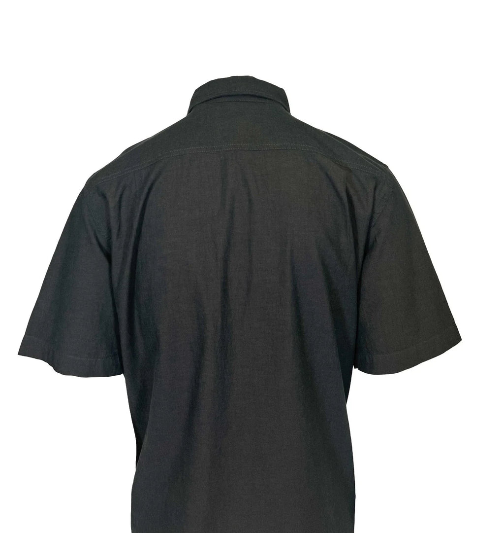 Carhartt Men's Black Chambray Shirt Loose Fit Medium weight S/S (352)