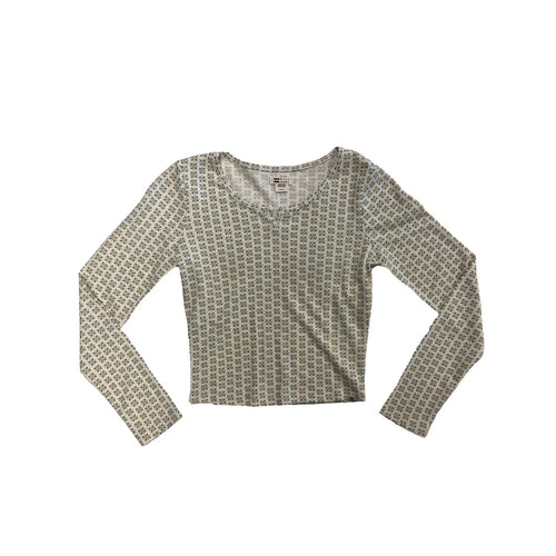 Billabong Women's Mason Blue Top - Reese Floral L/S (S03)