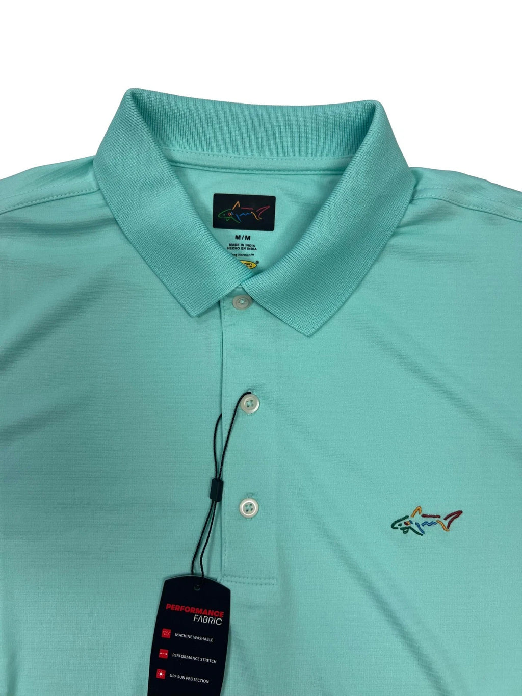 Greg Norman Men's Green Wave T-Shirt - Polo Play Dry UPF Performance Tee (S21)