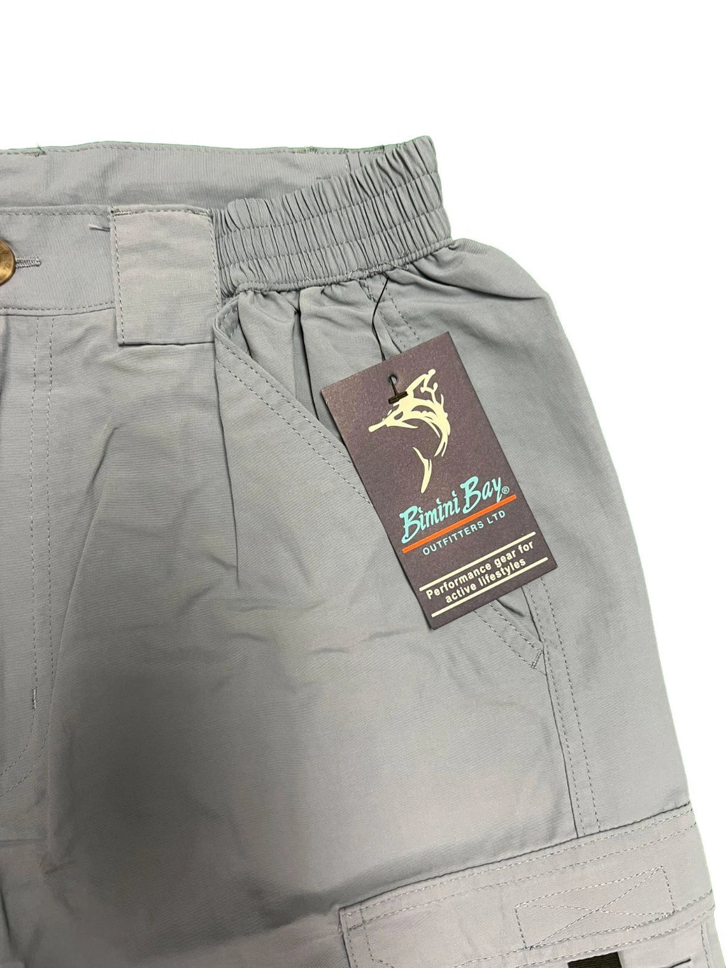 Bimini Bay Outfitters Men's Steel Blue Short Boca Grande II Fishing (S07)