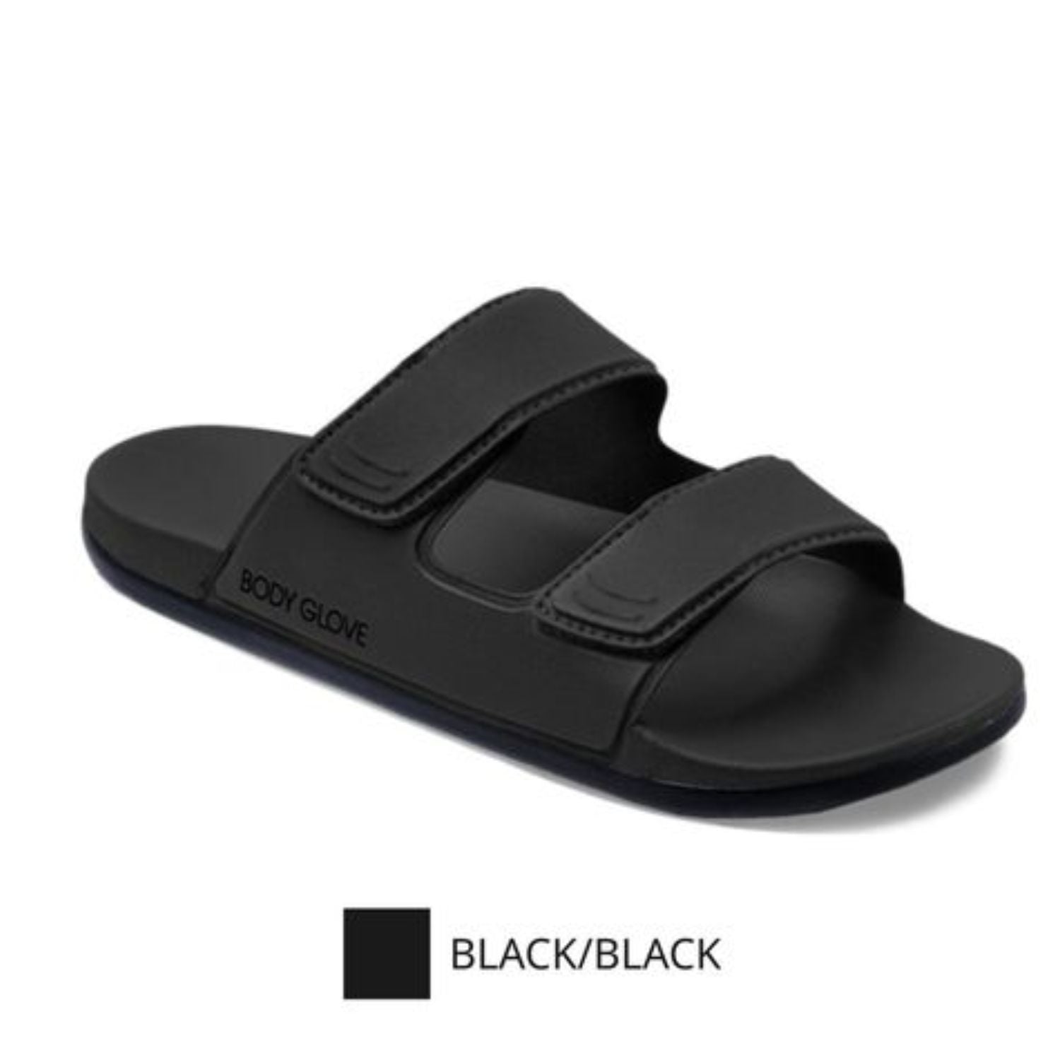 Body Glove Men's Double Strap Comfort Slide - Black (S19)