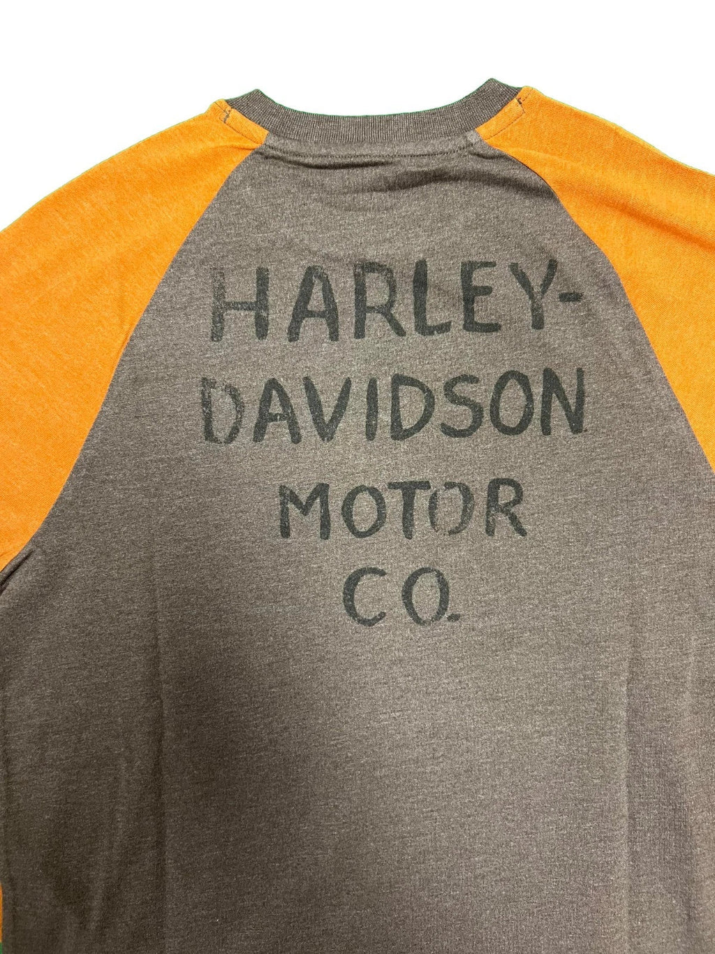 HD Branded  Men's T-Shirt Charcoal and Rust Raglan Eagle Tee (S106)
