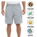 Bimini Bay Outfitters Men's Steel Blue Short Boca Grande II Fishing (S07)